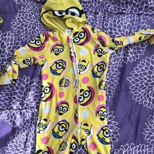 Girls Minion Union Suit